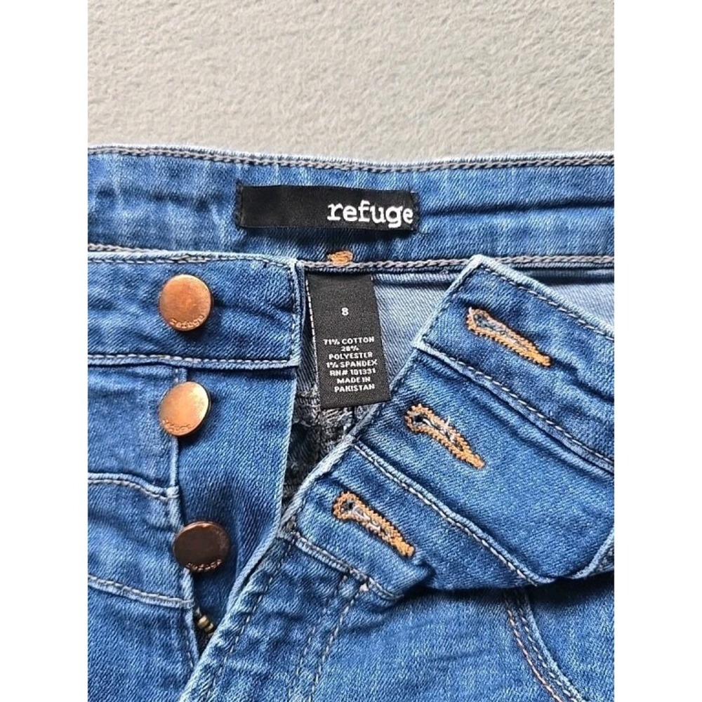 Refuge Jeans Womens Size 8 Blue Skinny Stretch Fade Comfort Casual Denim - Picture 2 of 10